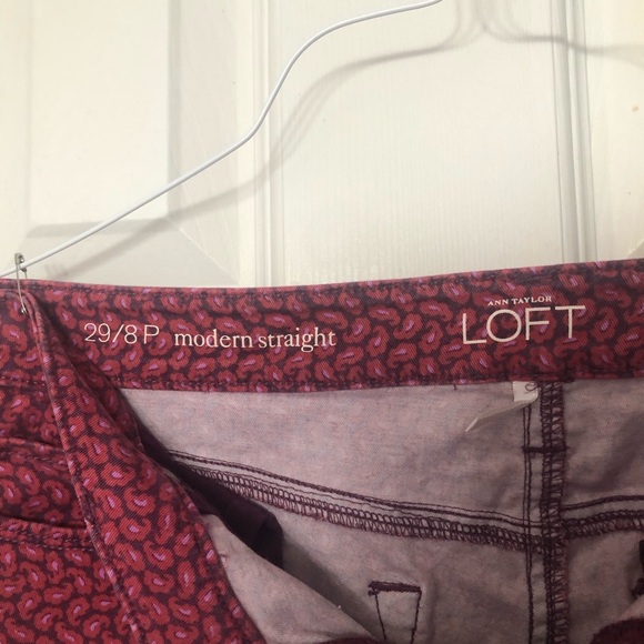 Ann Taylor LOFT Paisley Straight Pants - Picture 5 of 7